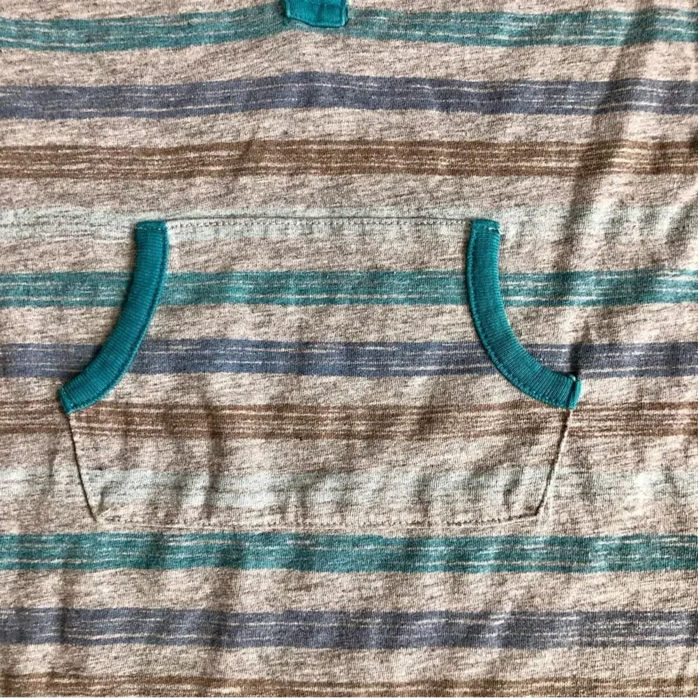 Peek Striped Onesie Jumper Cotton Gray Blue Baby Boy’s Size 18-24 months